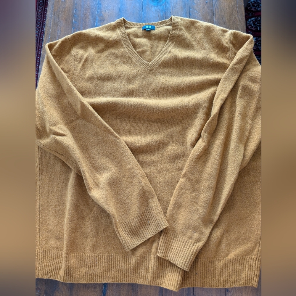 Uniqlo Golden V-Neck Sweater
